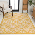 Amora Traditional Mediterranean Tile Design Indoor/Outdoor Rug