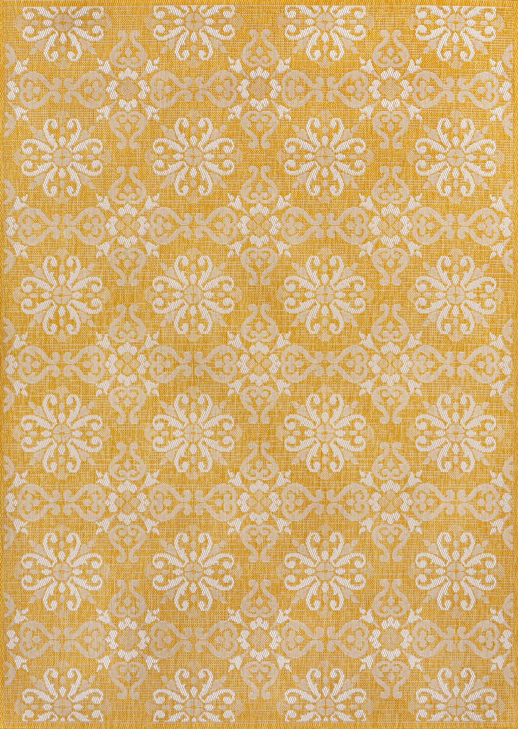 Amora Traditional Mediterranean Tile Design Indoor/Outdoor Rug