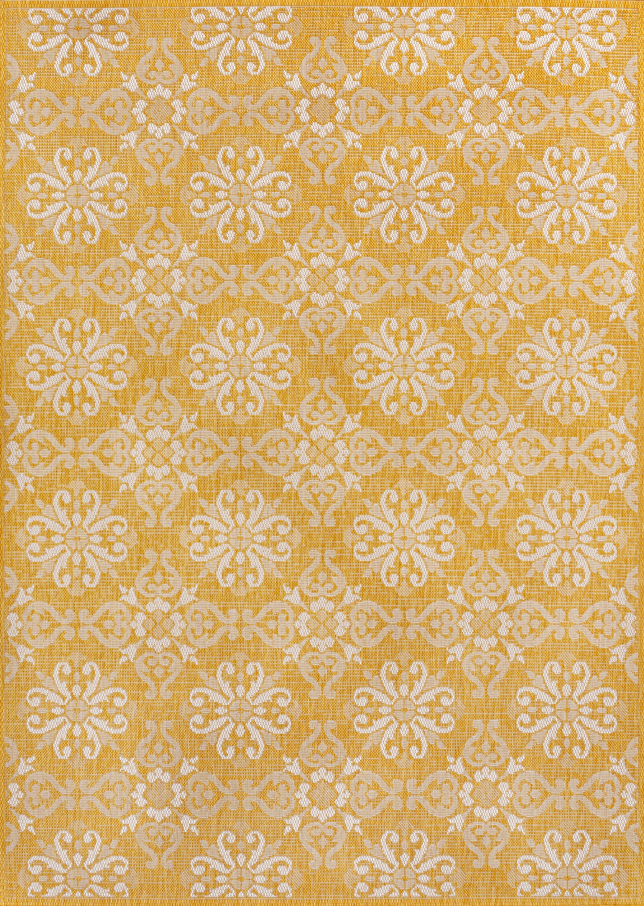 Amora Traditional Mediterranean Tile Design Indoor/Outdoor Rug