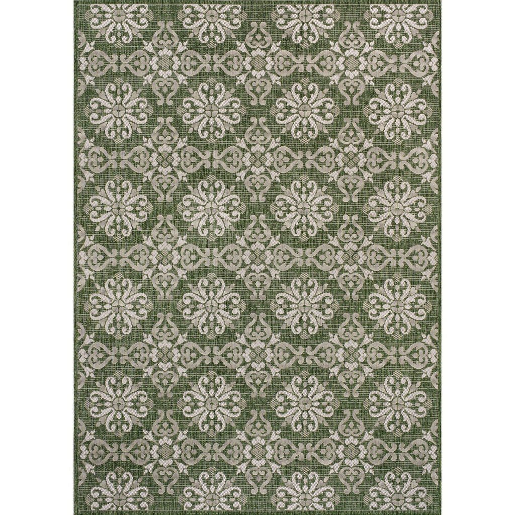 Amora Traditional Mediterranean Tile Design Indoor/Outdoor Rug