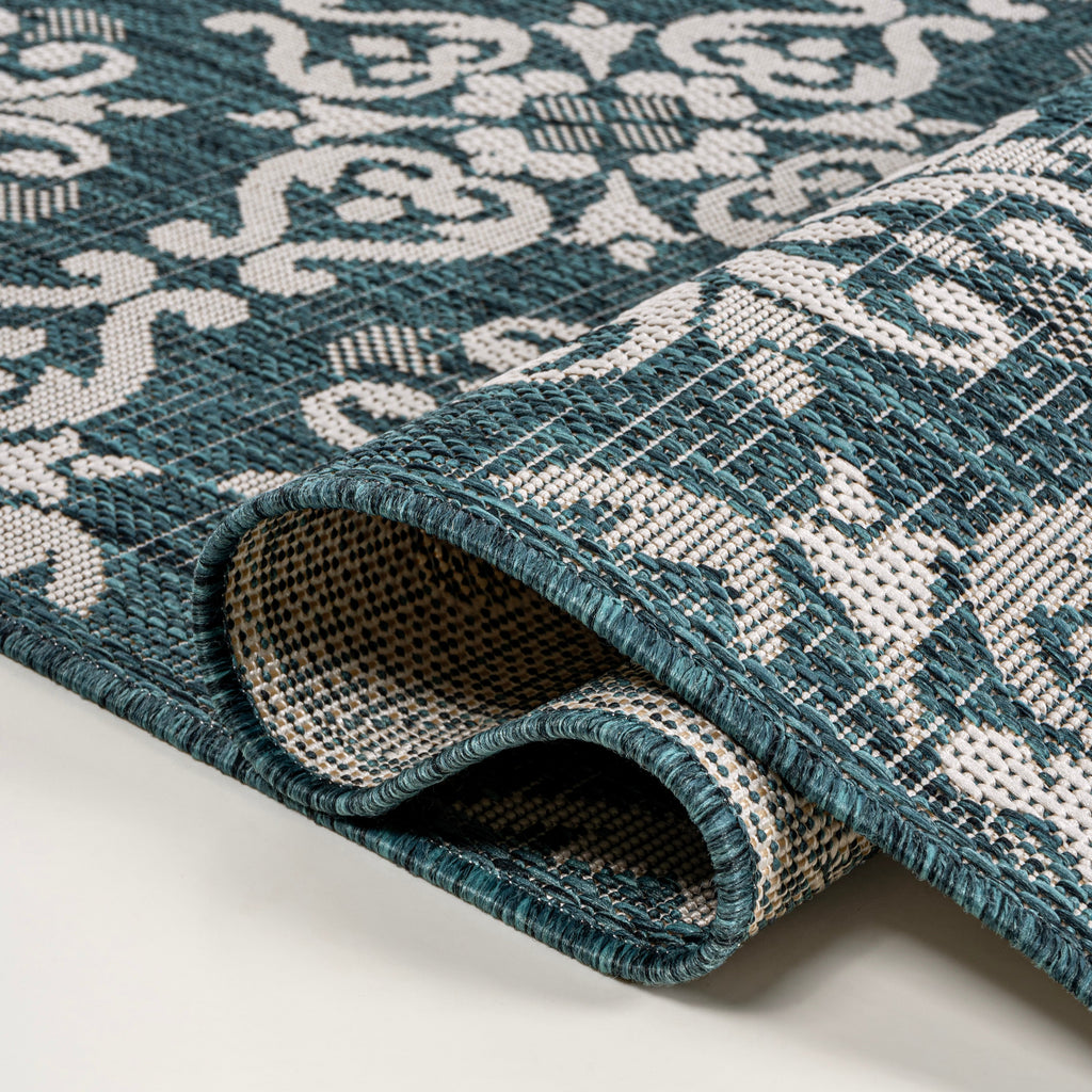 Amora Traditional Mediterranean Tile Design Indoor/Outdoor Rug