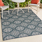 Amora Traditional Mediterranean Tile Design Indoor/Outdoor Rug