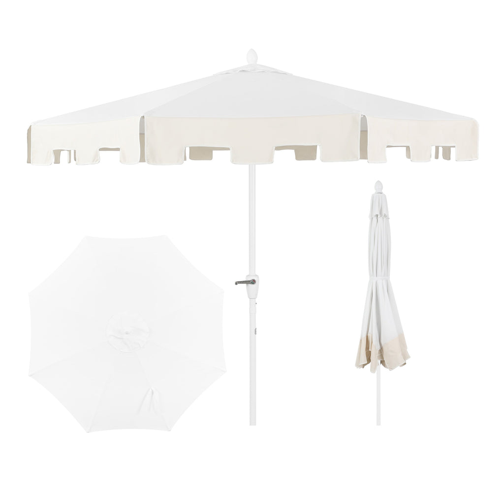 Baiona Classic MidCentury Market Patio Umbrella with UV Protection