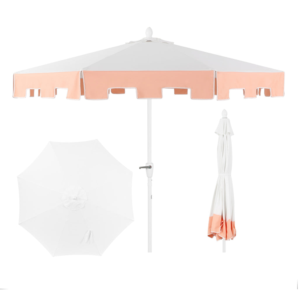 Baiona Classic MidCentury Market Patio Umbrella with UV Protection