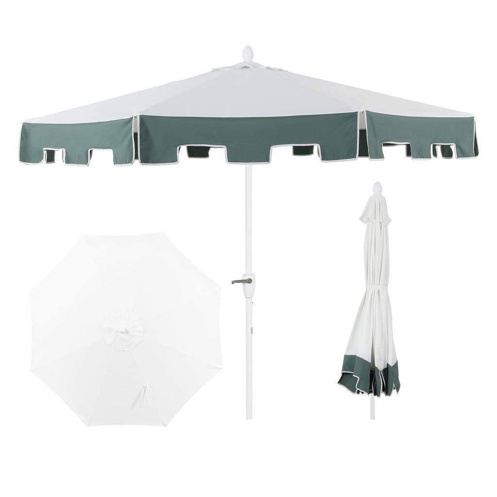 Baiona Classic MidCentury Market Patio Umbrella with UV Protection