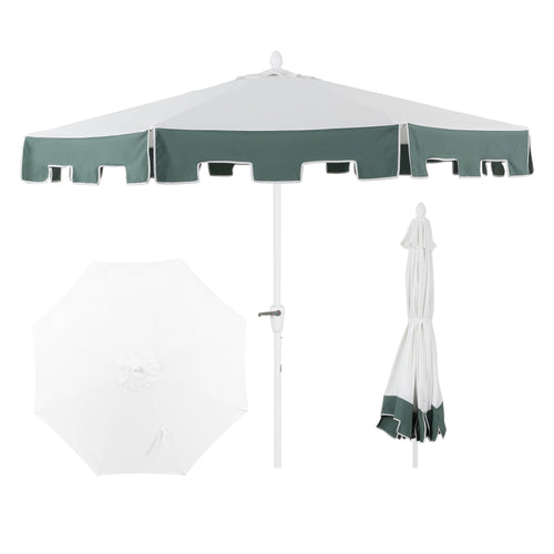 Baiona Classic MidCentury Market Patio Umbrella with UV Protection