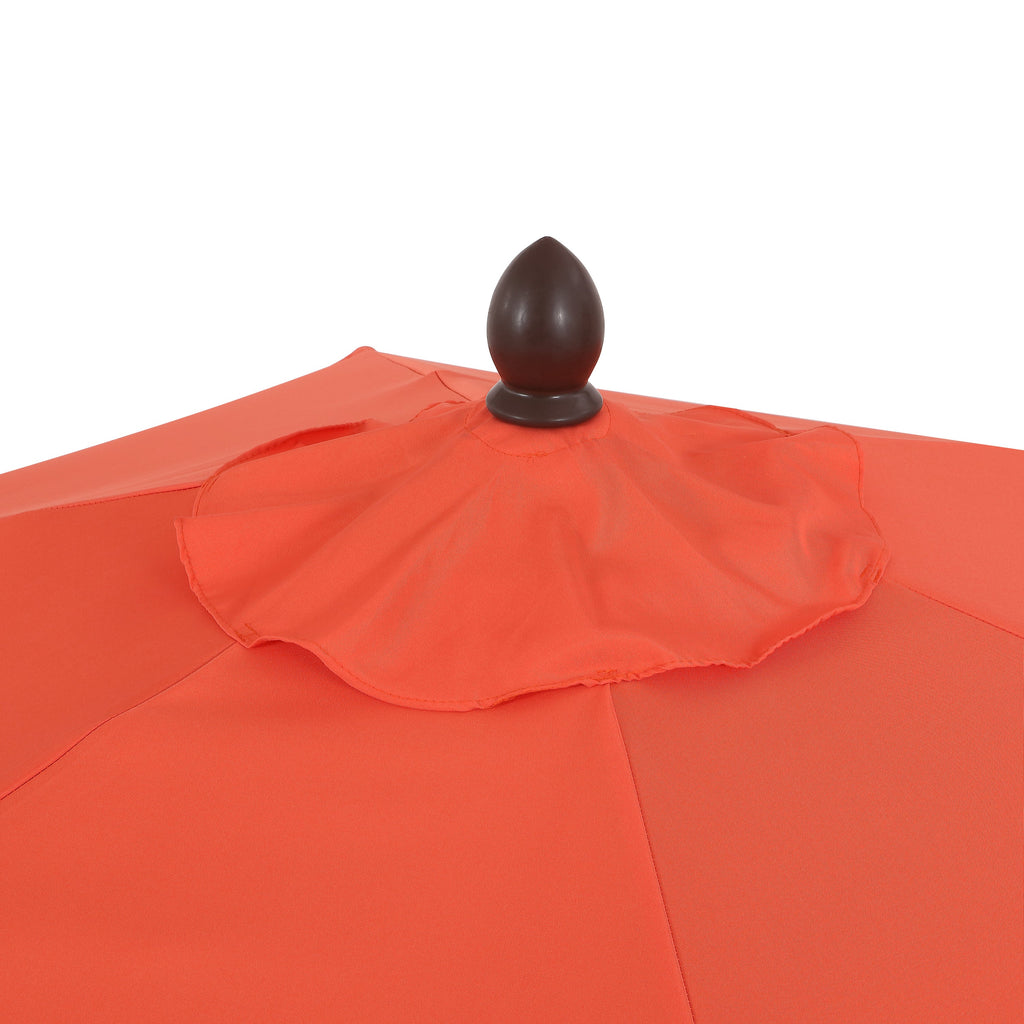Collins Classic Cottage Tassel Market Patio Umbrella with Auto-Tilt