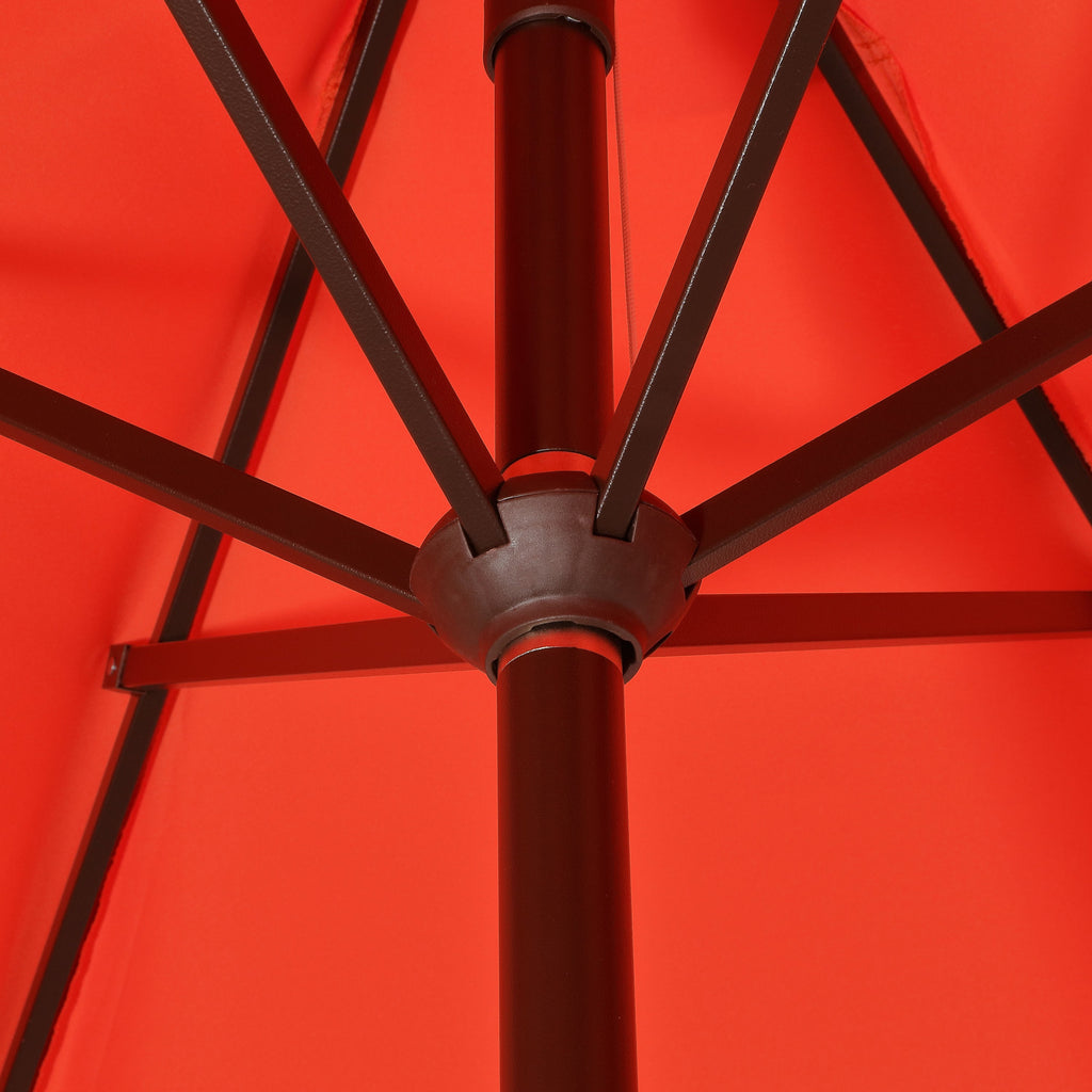 Collins Classic Cottage Tassel Market Patio Umbrella with Auto-Tilt