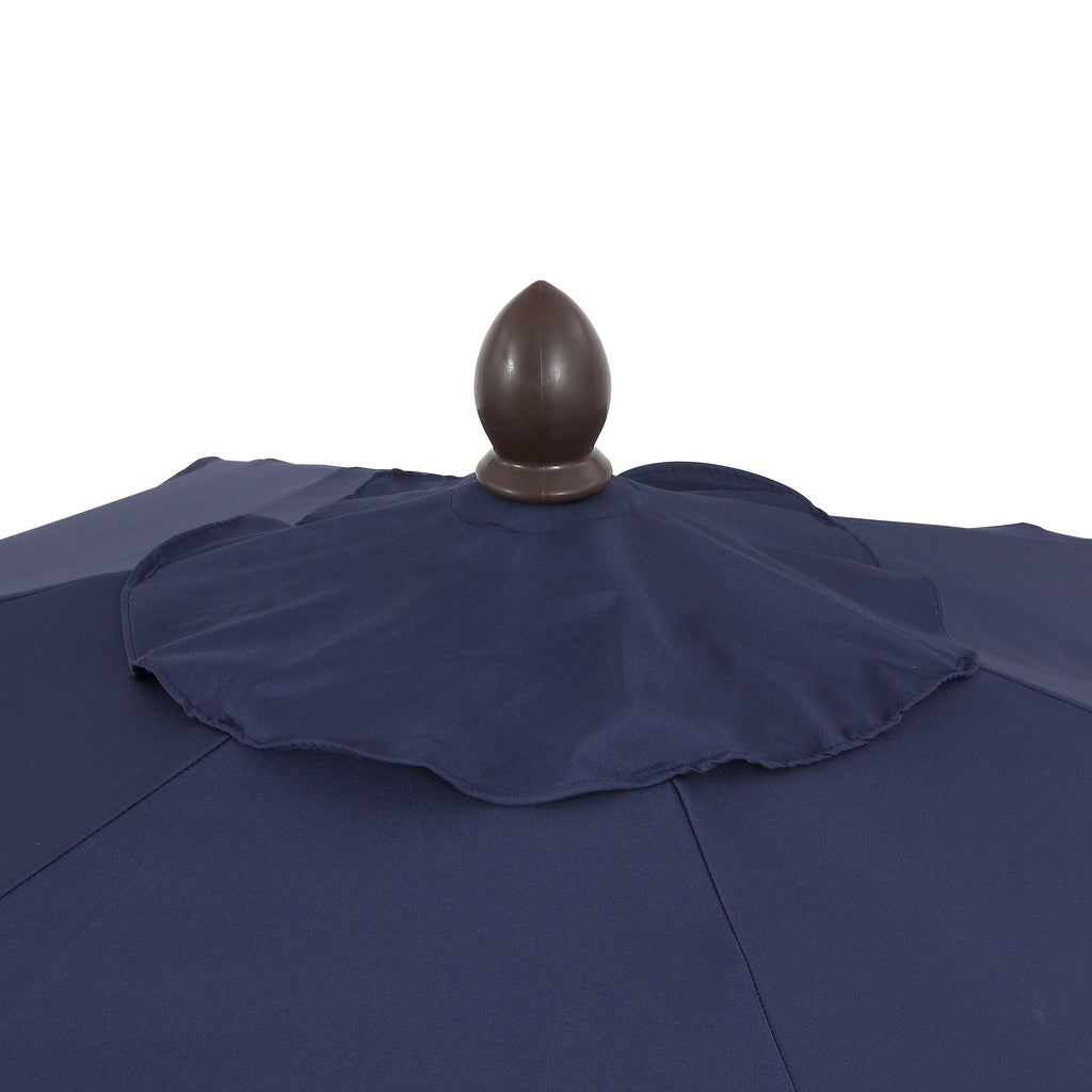 Collins Classic Cottage Tassel Market Patio Umbrella with Auto-Tilt