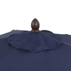 Collins Classic Cottage Tassel Market Patio Umbrella with Auto-Tilt