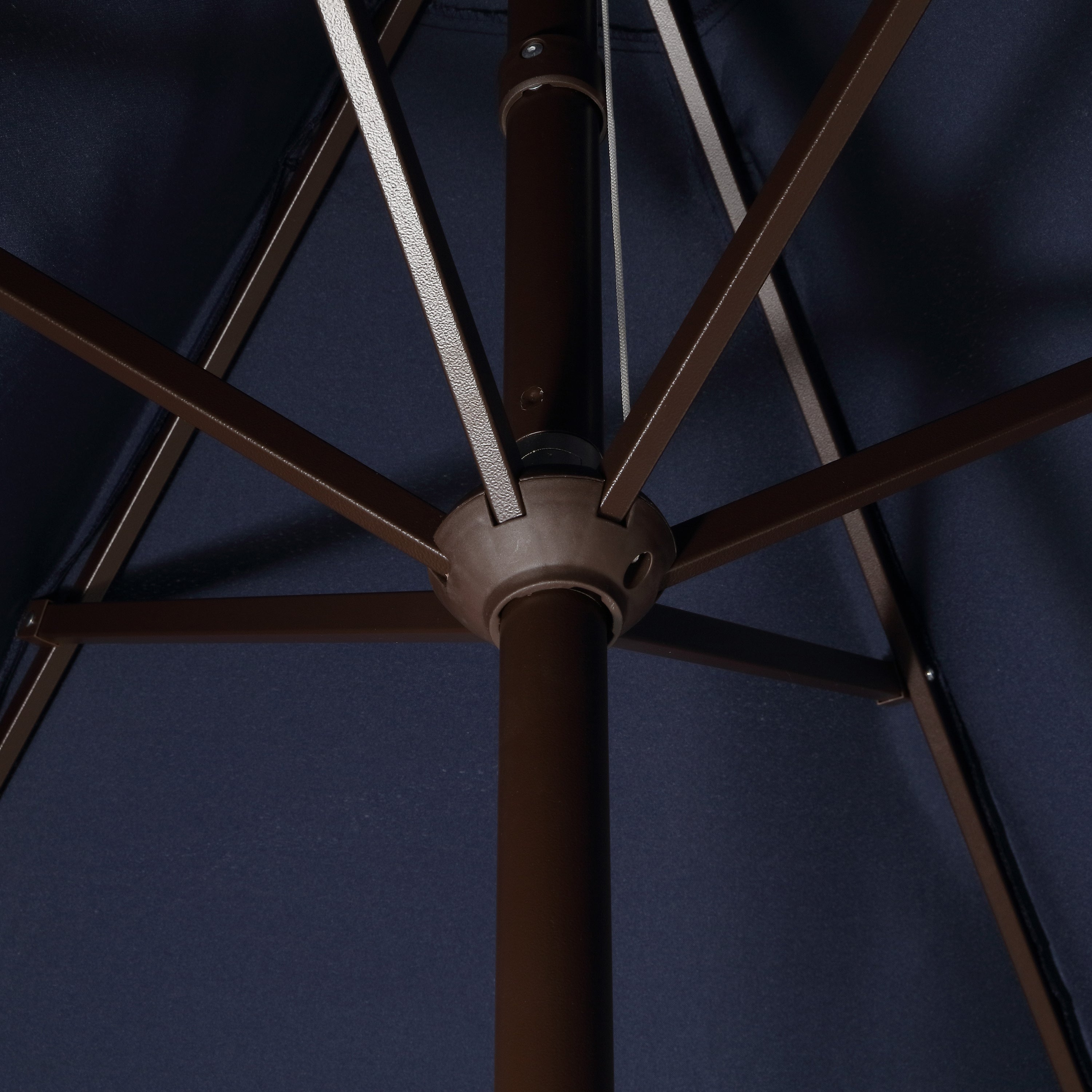 Collins Classic Cottage Tassel Market Patio Umbrella with Auto-Tilt