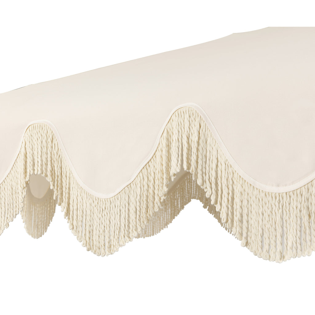Collins Classic Cottage Tassel Market Patio Umbrella with Auto-Tilt