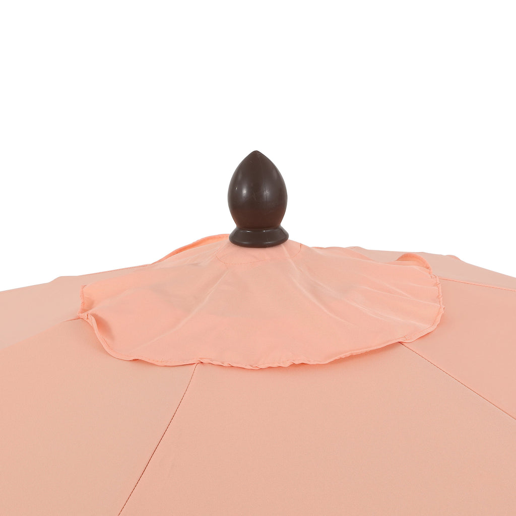 Collins Classic Cottage Tassel Market Patio Umbrella with Auto-Tilt