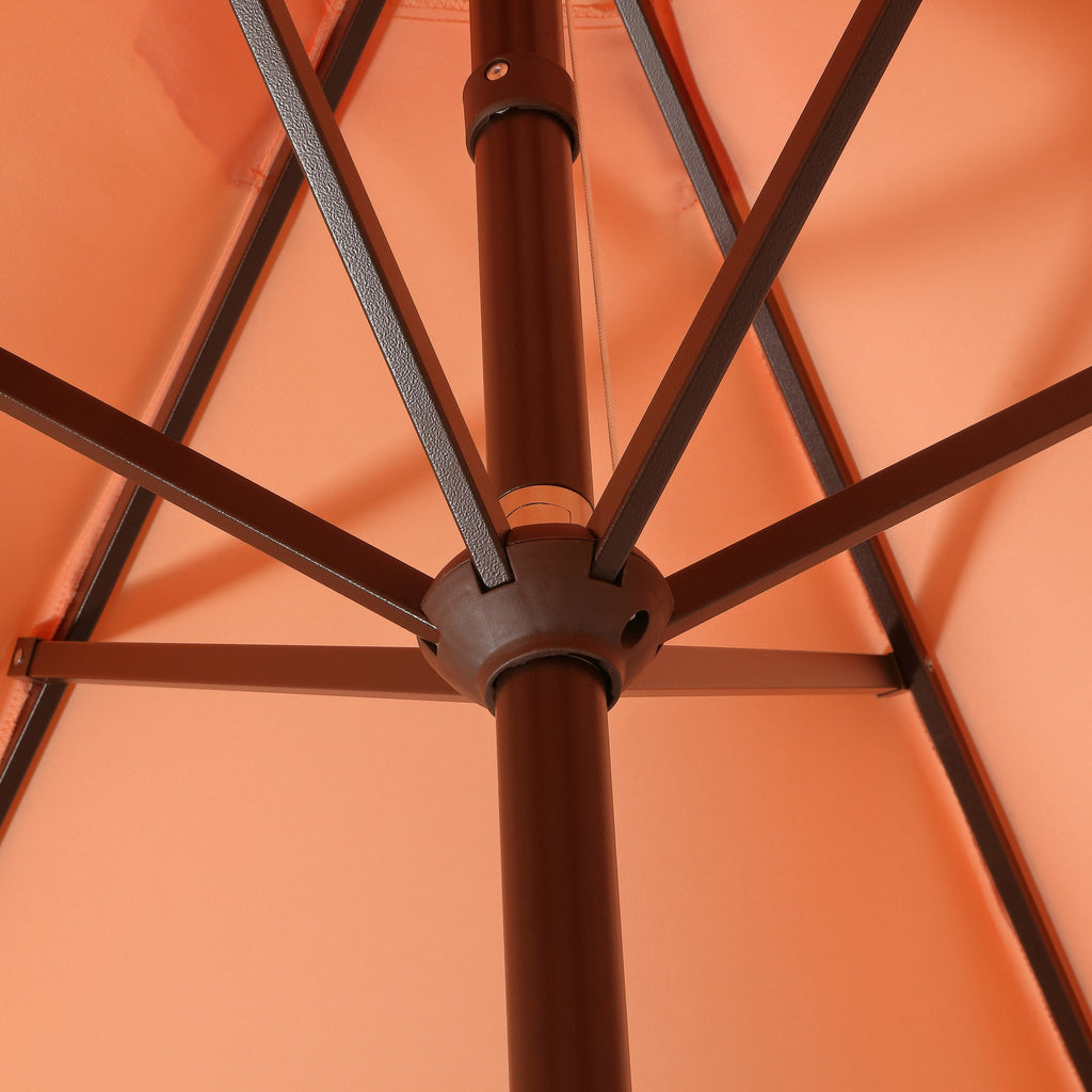 Collins Classic Cottage Tassel Market Patio Umbrella with Auto-Tilt