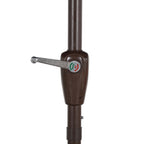 Collins Classic Cottage Tassel Market Patio Umbrella with Auto-Tilt