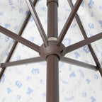 Collins Classic Cottage Tassel Market Patio Umbrella with Auto-Tilt
