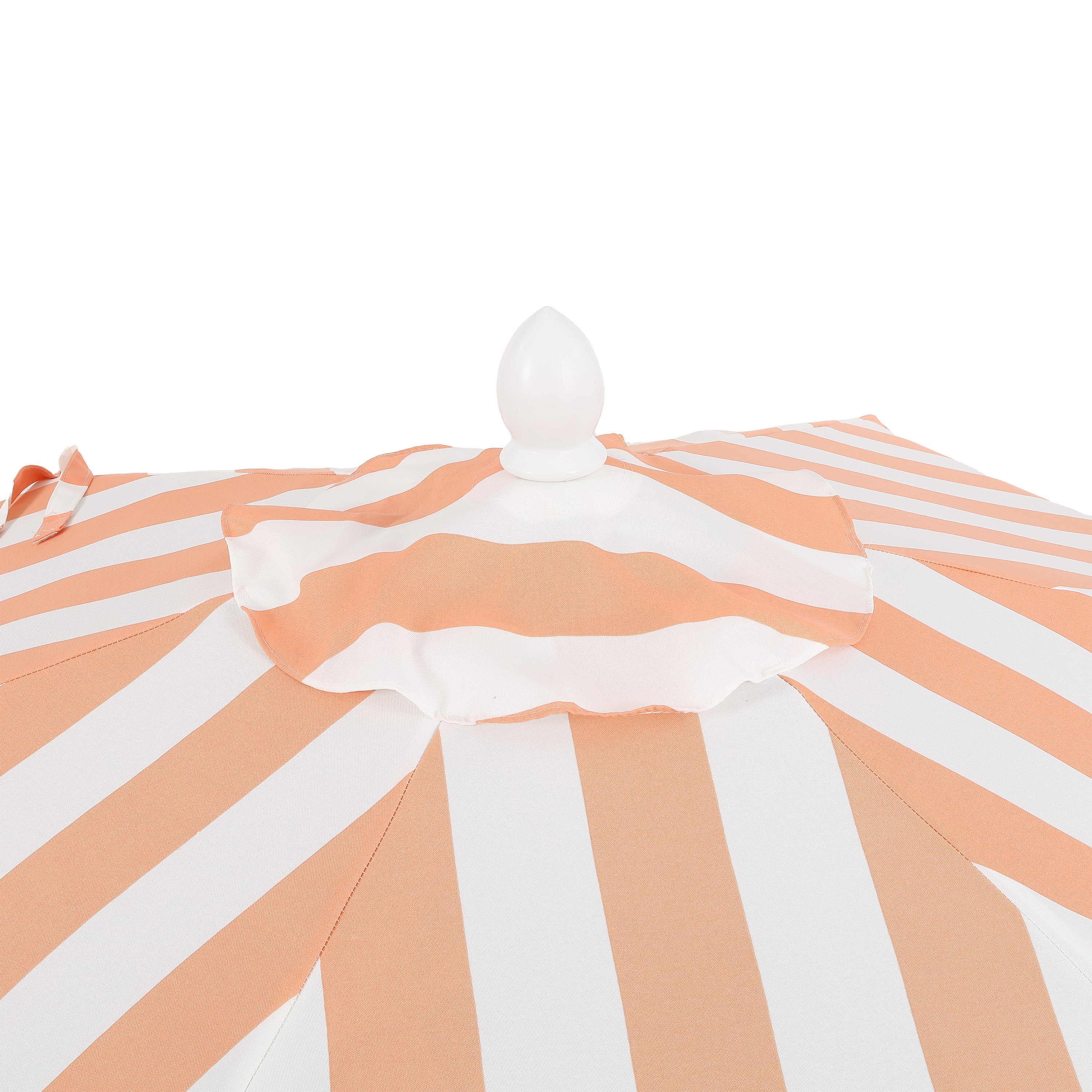 Collins 9 ft. Classic Cottage Fringe Tassel Market Patio Umbrella with Auto-Tilt Crank
