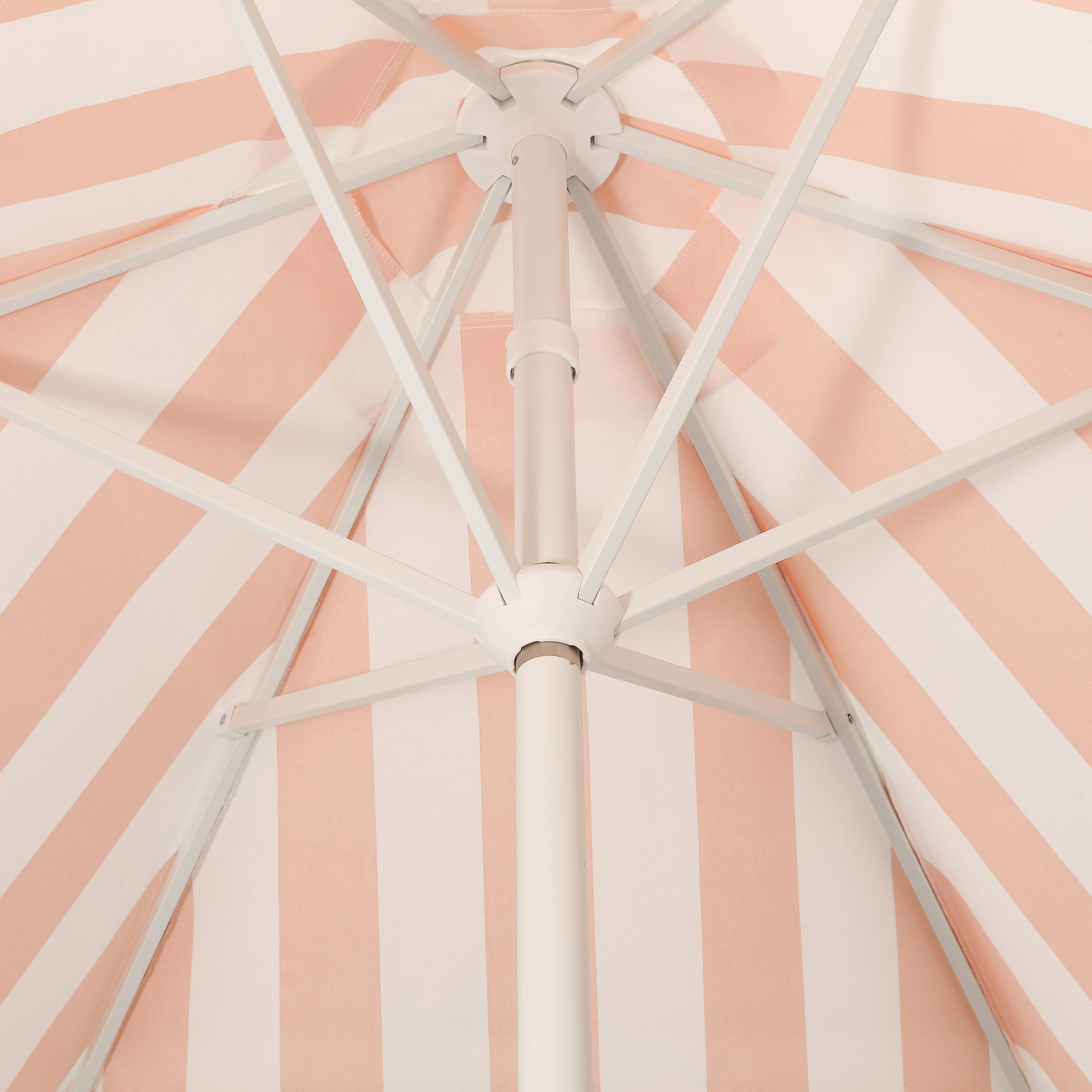 Collins 9 ft. Classic Cottage Fringe Tassel Market Patio Umbrella with Auto-Tilt Crank