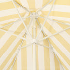 Collins 9 ft. Classic Cottage Fringe Tassel Market Patio Umbrella with Auto-Tilt Crank