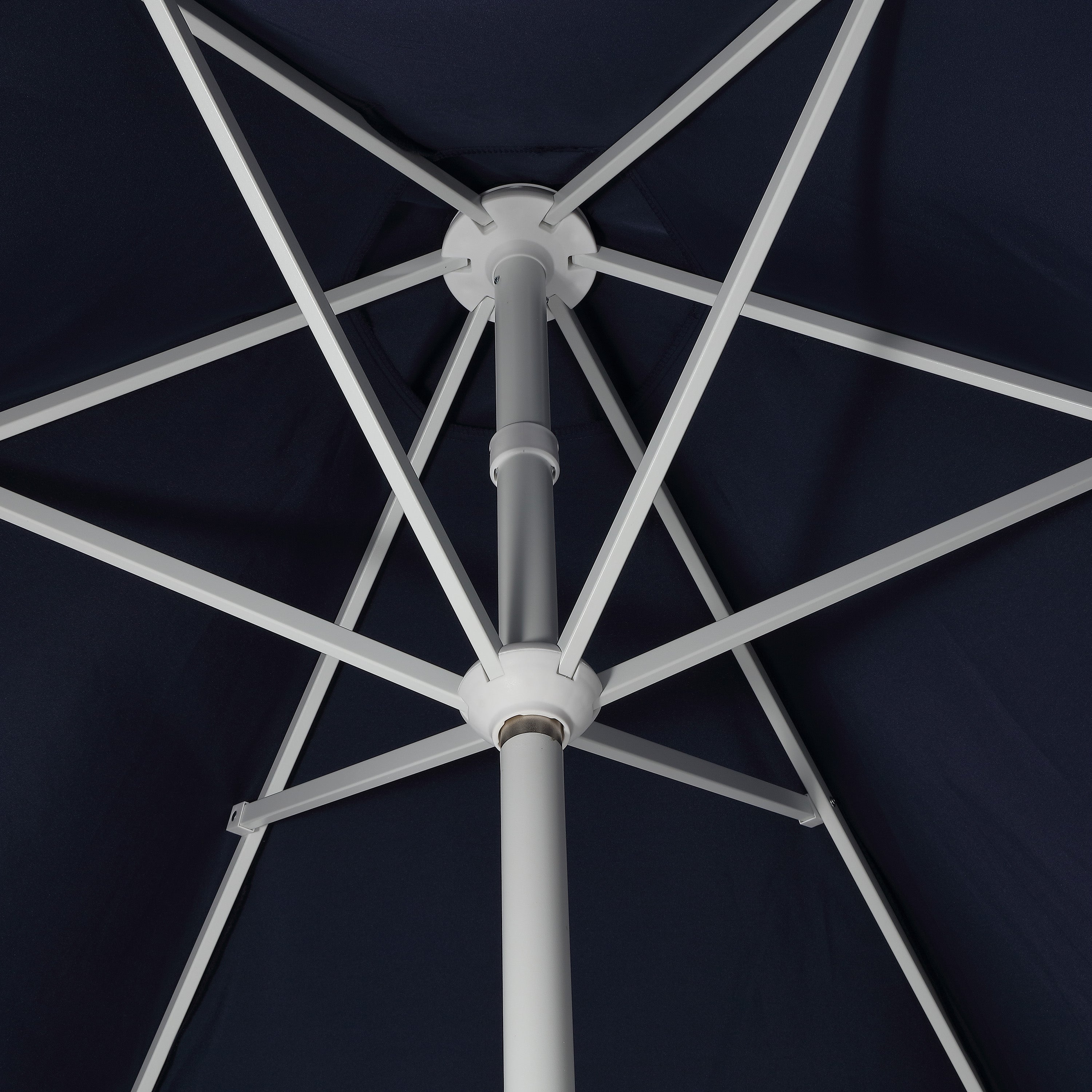 Collins 9 ft. Classic Cottage Fringe Tassel Market Patio Umbrella with Auto-Tilt Crank