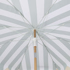 Mariner 6.5 ft. Classic Cottage Fringe Tassel Market Beach Umbrella with Push Button Tilt