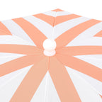 Mariner 6.5 ft. Classic Cottage Fringe Tassel Market Beach Umbrella with Push Button Tilt