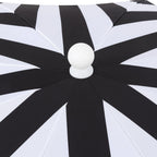 Mariner 6.5 ft. Classic Cottage Fringe Tassel Market Beach Umbrella with Push Button Tilt