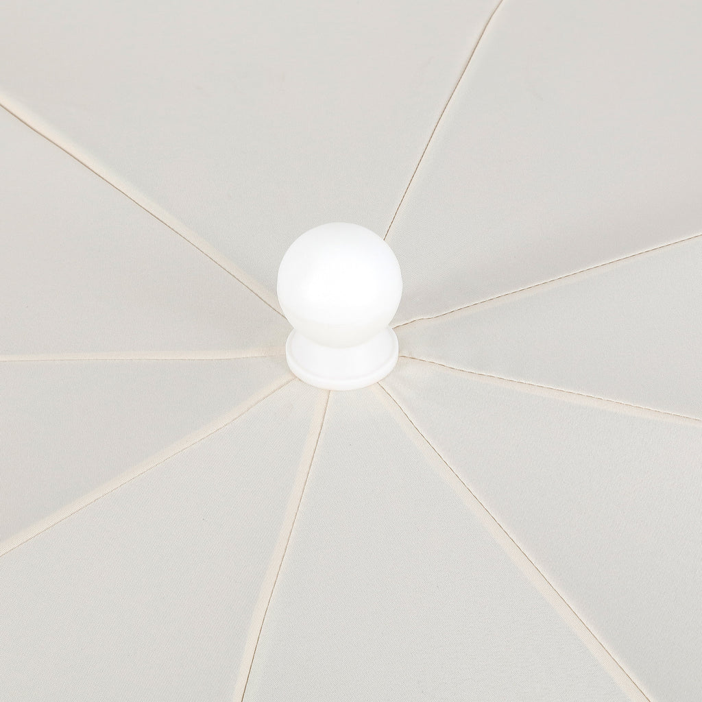 Mariner 6.5 ft. Classic Cottage Fringe Tassel Market Beach Umbrella with Push Button Tilt