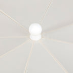 Mariner 6.5 ft. Classic Cottage Fringe Tassel Market Beach Umbrella with Push Button Tilt