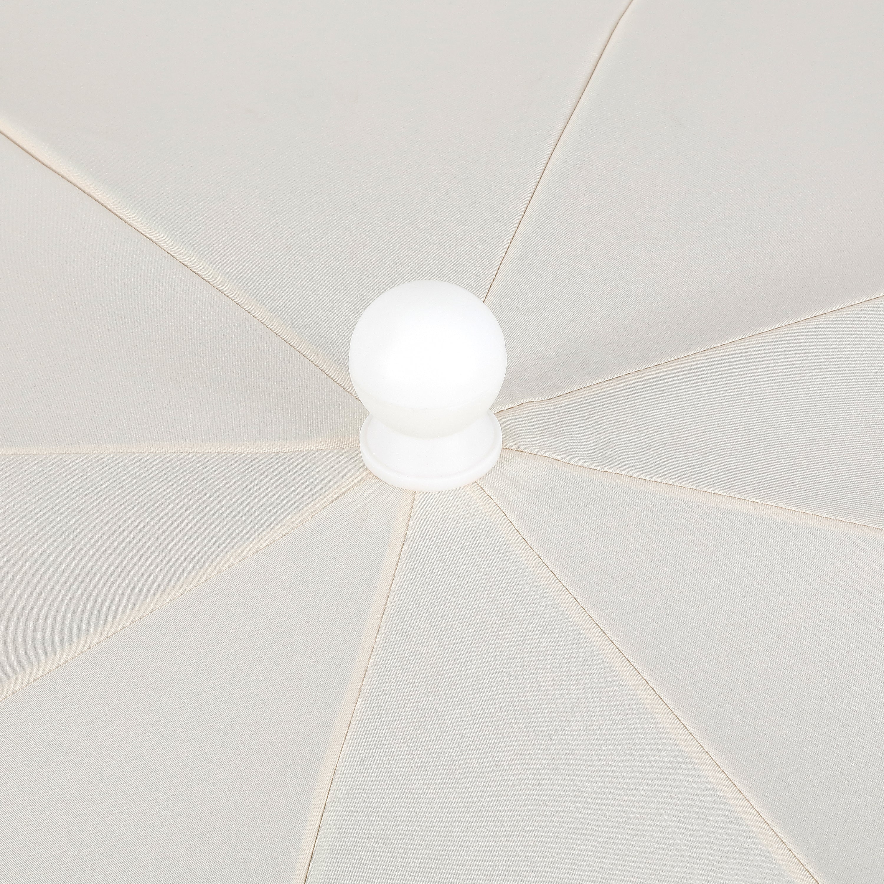 Mariner 6.5 ft. Classic Cottage Fringe Tassel Market Beach Umbrella with Push Button Tilt