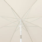 Mariner 6.5 ft. Classic Cottage Fringe Tassel Market Beach Umbrella with Push Button Tilt
