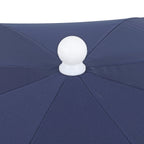 Mariner 6.5 ft. Classic Cottage Fringe Tassel Market Beach Umbrella with Push Button Tilt