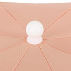 Mariner 6.5 ft. Classic Cottage Fringe Tassel Market Beach Umbrella with Push Button Tilt