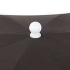 Mariner 6.5 ft. Classic Cottage Fringe Tassel Market Beach Umbrella with Push Button Tilt