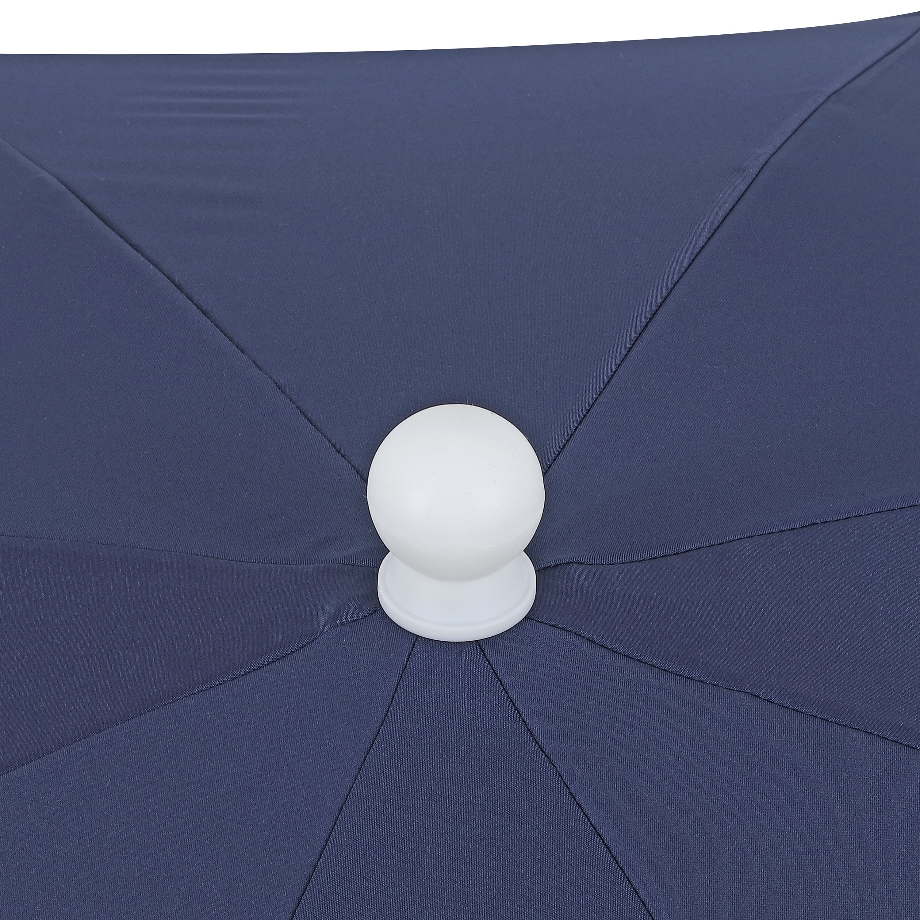 Mariner 6.5 ft. Classic Cottage Fringe Tassel Market Beach Umbrella with Push Button Tilt