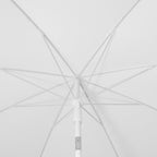 Mariner 6.5 ft. Classic Cottage Fringe Tassel Market Beach Umbrella with Push Button Tilt