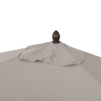 Sidney Classic MidCentury Rectangular Half Market Patio Umbrella with Crank