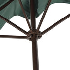 Sidney Classic MidCentury Rectangular Half Market Patio Umbrella with Crank