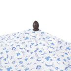 Sidney Classic MidCentury Rectangular Half Market Patio Umbrella with Crank