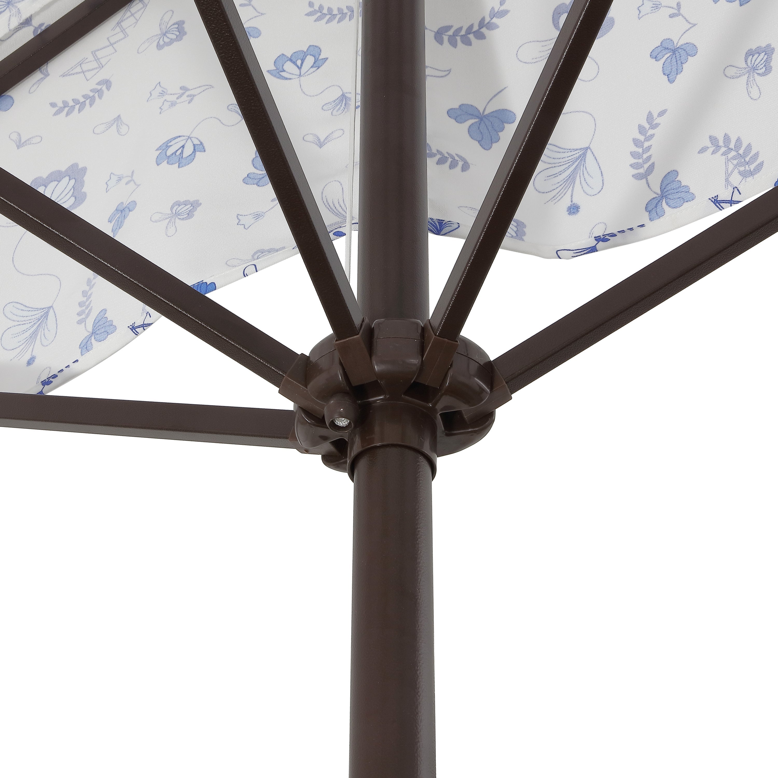 Sidney Classic MidCentury Rectangular Half Market Patio Umbrella with Crank