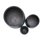 Egg Shaped Lightweight Outdoor Planter, Set of 3