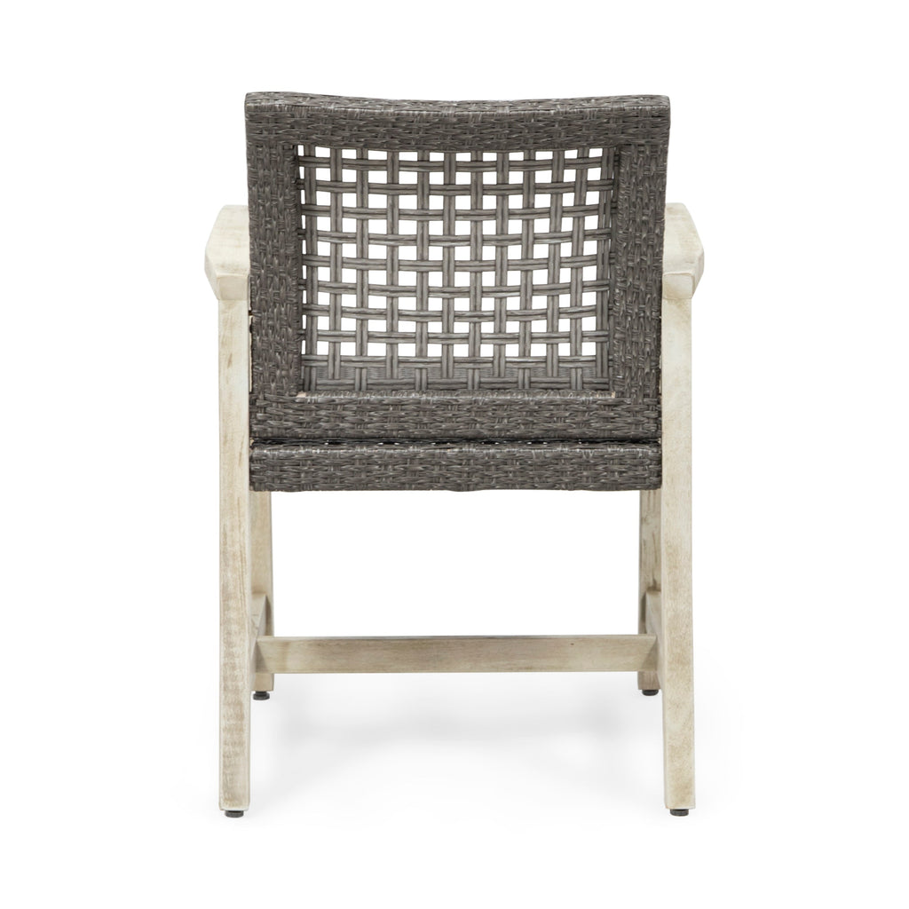 Hampton Outdoor Rattan Dining Chairs, Set of 2