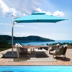 10'X10' Square Cantilever Umbrella with Center Pole, Base Not Included