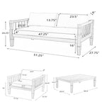 Banyan 4-Piece Patio Outdoor Furniture Set