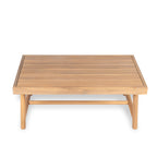 Indira Outdoor Acacia Wood Chat Set