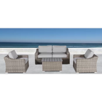 Laguna Sol Fully Assembled 4-Person Wicker Sofa Seating Set