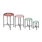 Multicolor Nesting Plant Stands, Set of 4