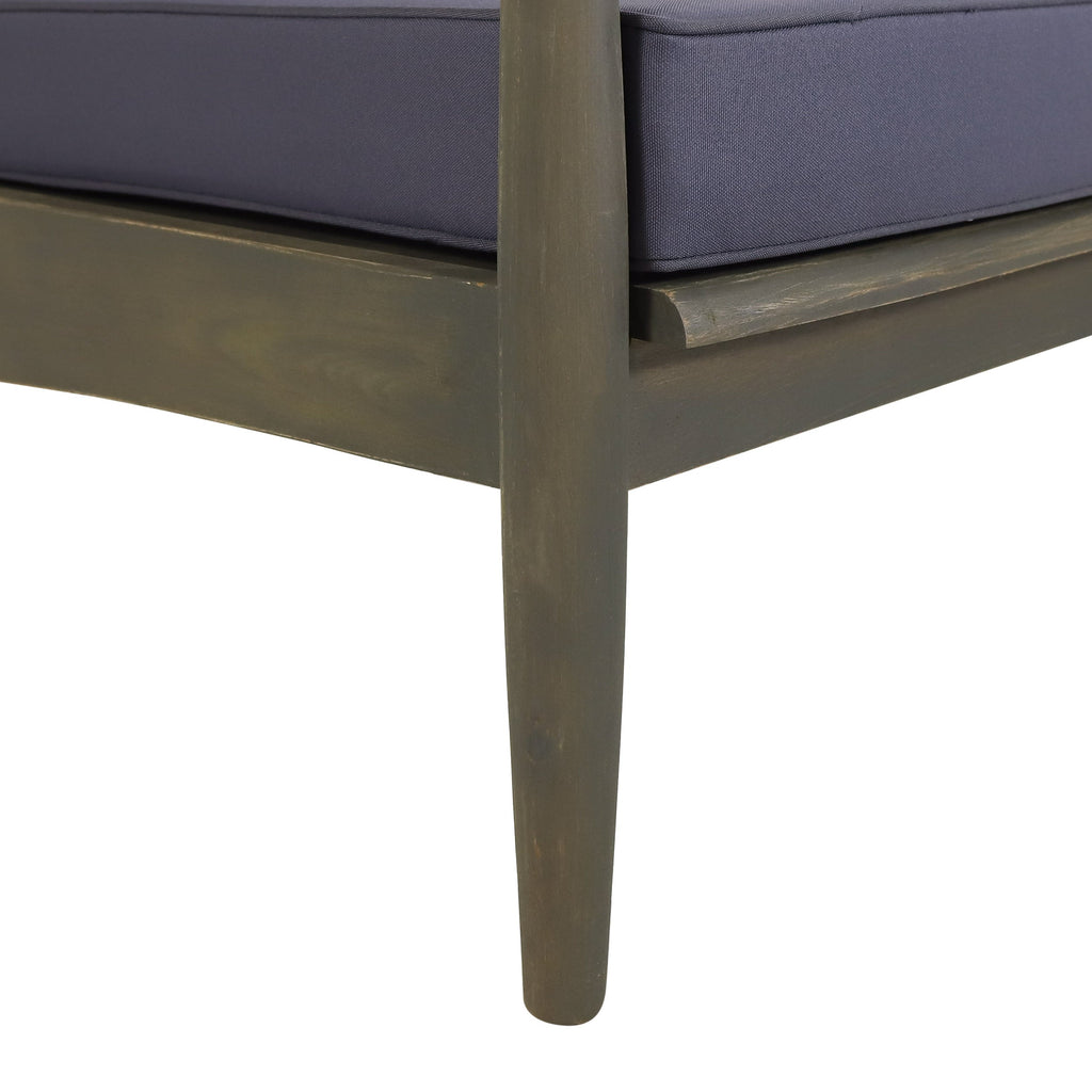 Ellsworth Outdoor Acacia Wood Club Chair