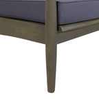 Ellsworth Outdoor Acacia Wood Club Chair