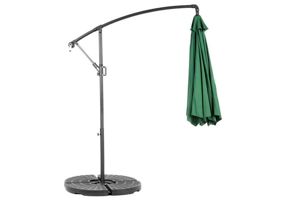 10' Offset Hanging Market Patio Umbrella w/Easy Tilt Adjustment, Base Not Included